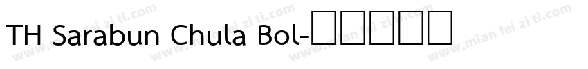 TH Sarabun Chula Bol字体转换